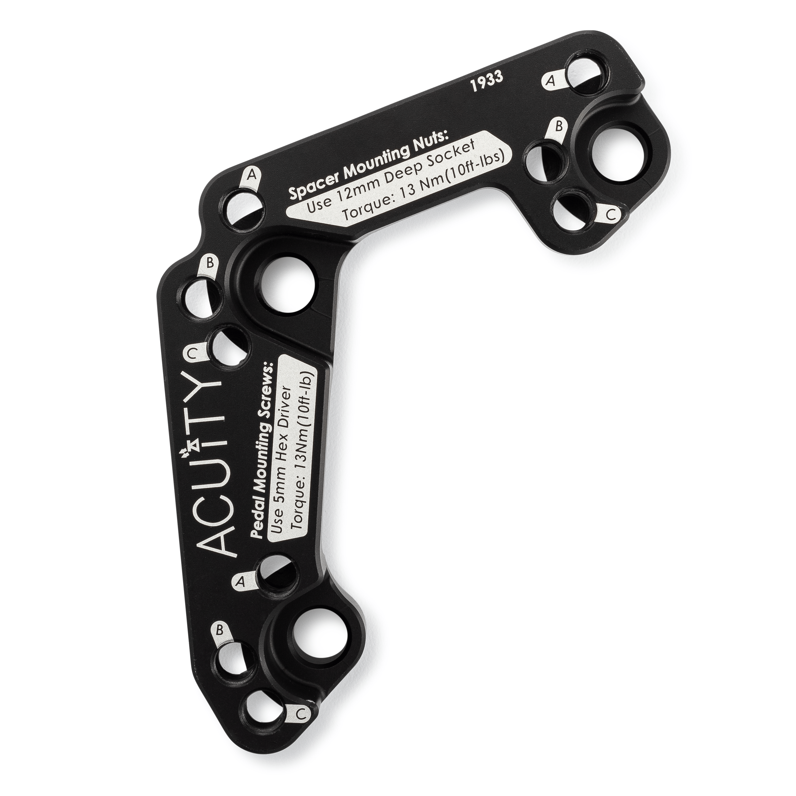 Throttle Pedal Spacer for the Right-Hand-Drive Vehicles
