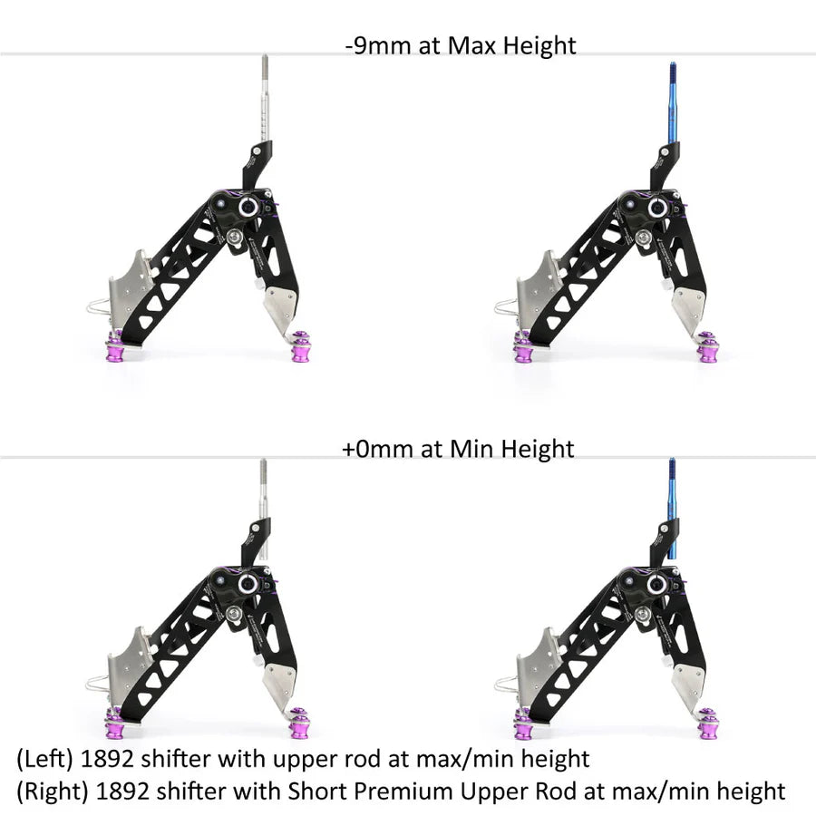 Acuity Premium Upper Shift Rods for Short Throw Shifters
