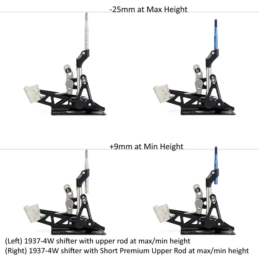 Acuity Premium Upper Shift Rods for Short Throw Shifters
