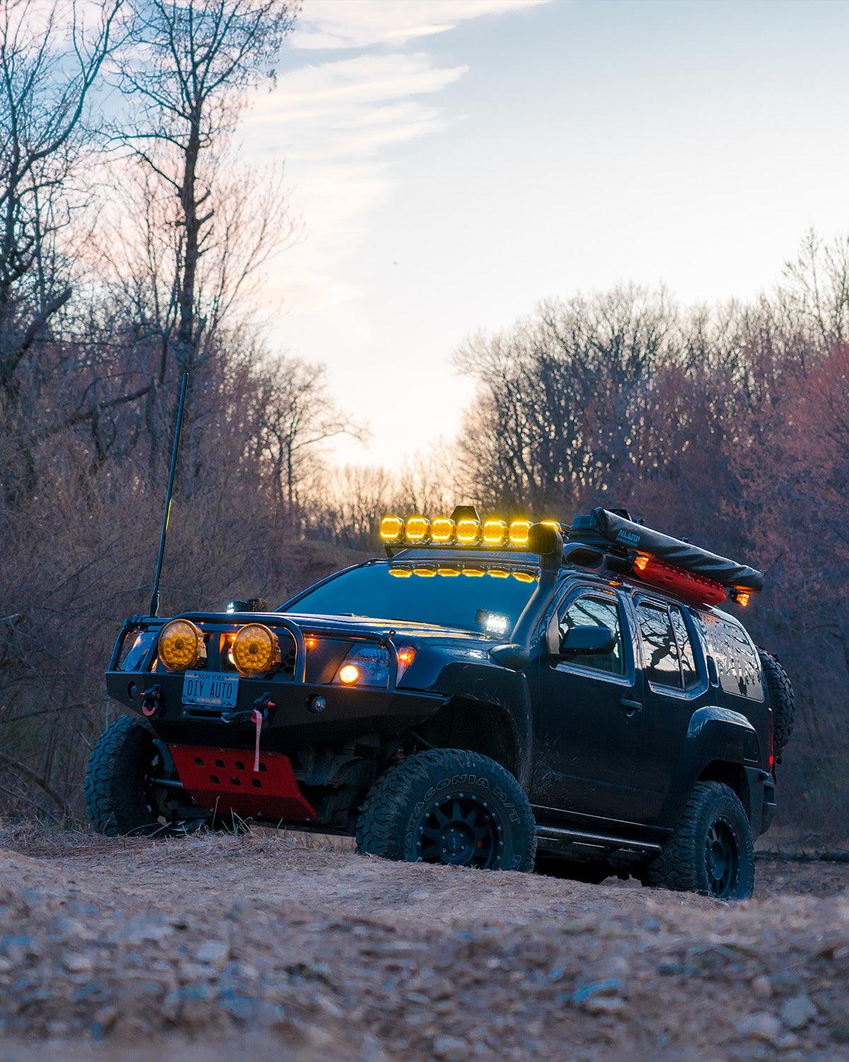 Auxbeam XP-ULTRA Series 5" LED Side Shooter Pods – 174W, White DRL & Amber Turn Signal