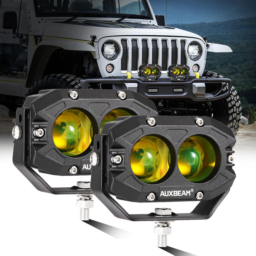Auxbeam R4 Series 4" LED Pods – 60W, Amber Spot Beam
