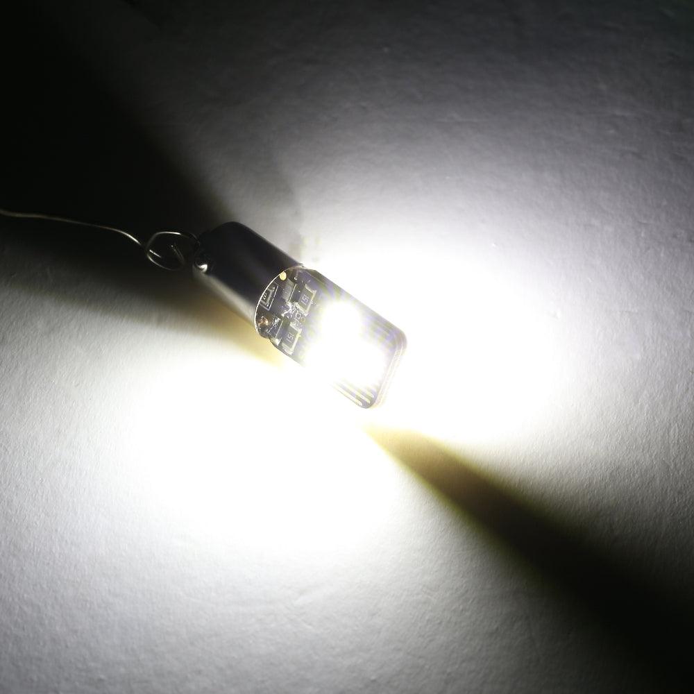 Auxbeam BA9S / BA9 / 1895 / 1891 / 53 / 57 White LED Bulbs – Interior Dome, Map, License Plate, Glove Box Lights (10 Pack)