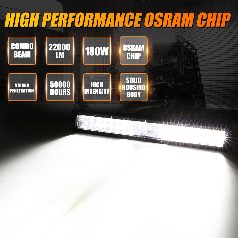 Auxbeam 5D-PRO Series 22" LED Light Bar – 22,000LM, Spot Beam, Off-Road