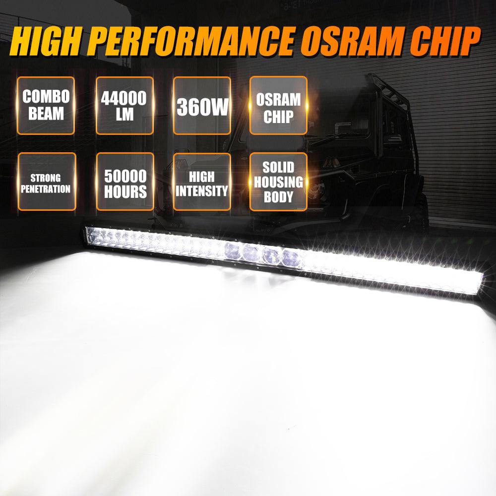 Auxbeam AR-800 RGB Switch Panel Kit – with App Control & 42" 5D-PRO LED Light Bar, Multi-Mode