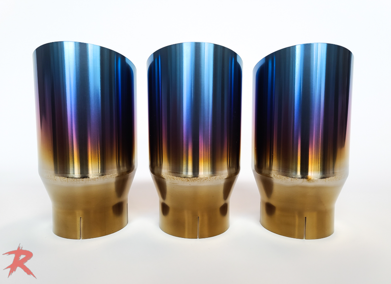 Rampage Slip-on Exhaust Tips for AWE – FK8 Type-R