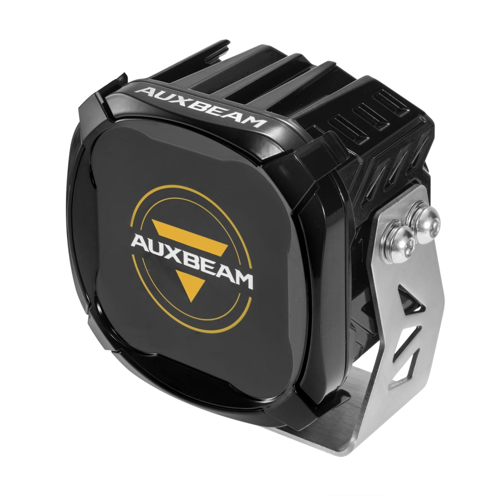Auxbeam XP-ULTRA Series 4.5" LED Pod Lights – 128W, 15,200LM, Spot Beam, Amber DRL