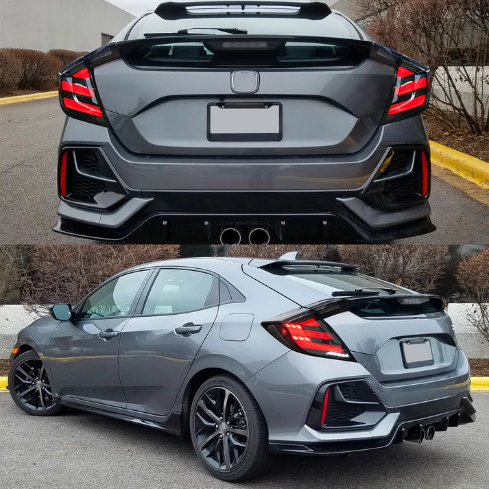 TSP LED Mugen Style Tail Lights for 2016-2021 Honda Civic Hatchback [FK7/FK8]