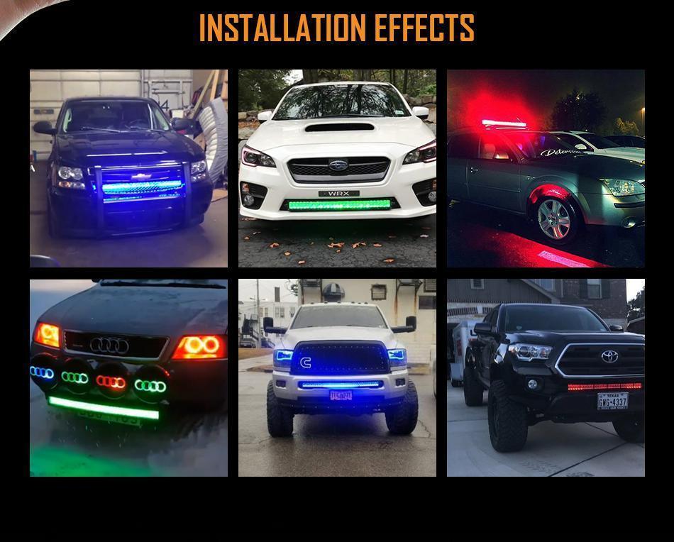 Auxbeam V-Series RGB Color-Changing 32"/42" LED Light Bar – Off-Road