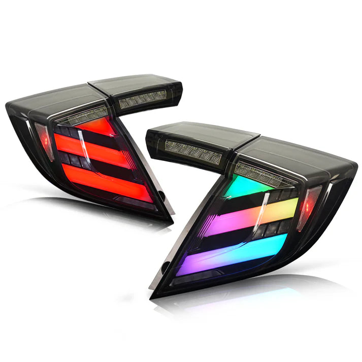 TSP LED Mugen Style Tail Lights for 2016-2021 Honda Civic Hatchback [FK7/FK8]