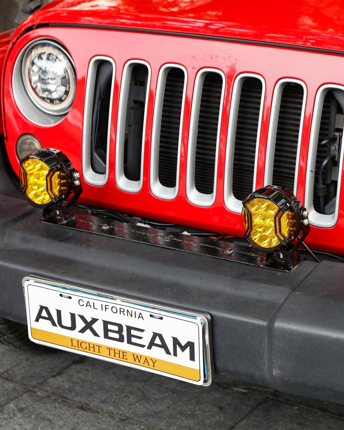 Auxbeam V-ULTRA Series 5" LED Side Shooter Pods – 172W, Amber, Amber DRL