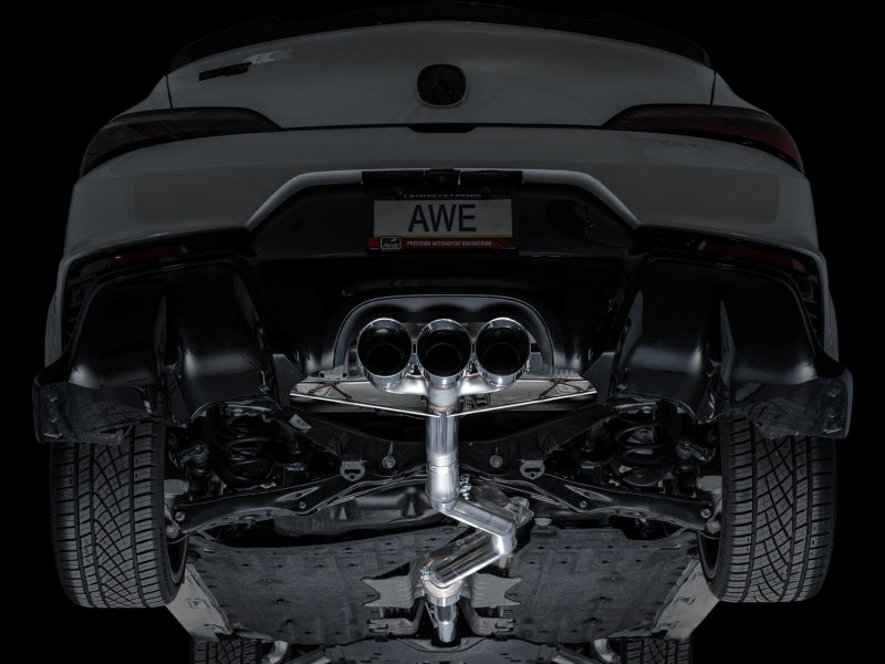 AWE Tuning Track Edition Exhaust w/ Triple Chrome Silver Tips for 2023+ Acura Integra Type S [DE5]