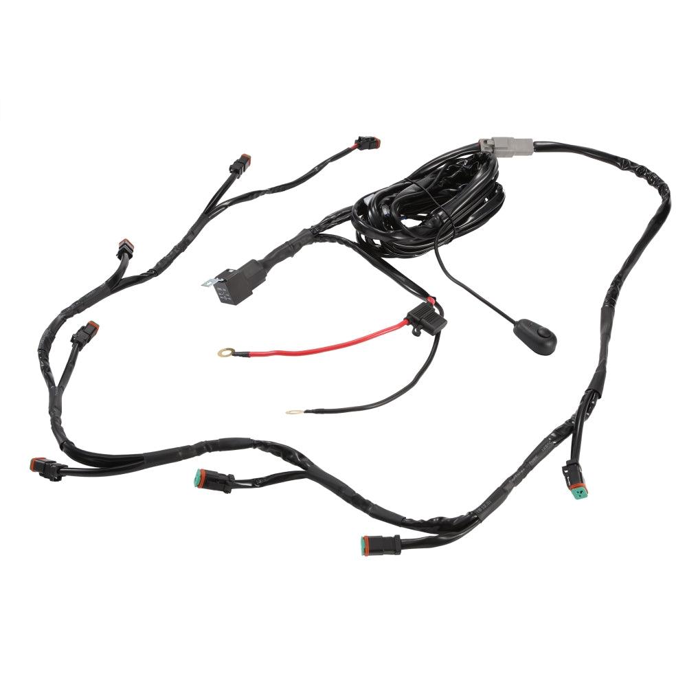 Auxbeam 8-LED Pod Light Wiring Harness Kit – 2-Pin DT Plug