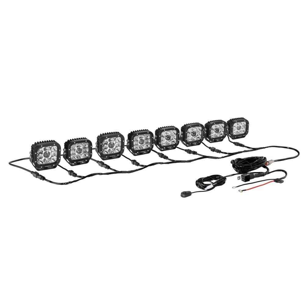 Auxbeam 8-LED Pod Light Wiring Harness Kit – 2-Pin DT Plug