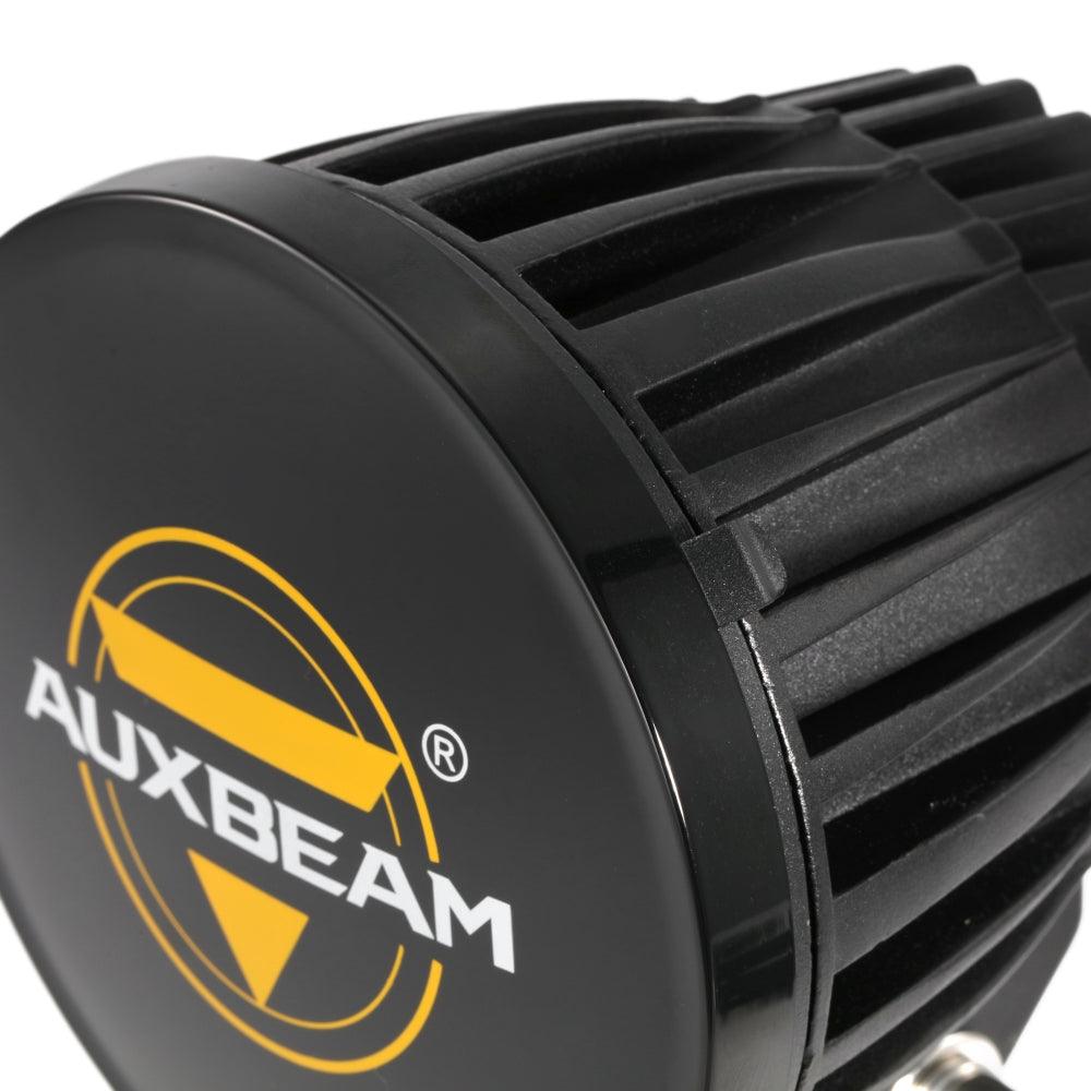 Auxbeam C4 Series 4" 100W Round LED Driving Lights – Spot Beam, White LED Pods