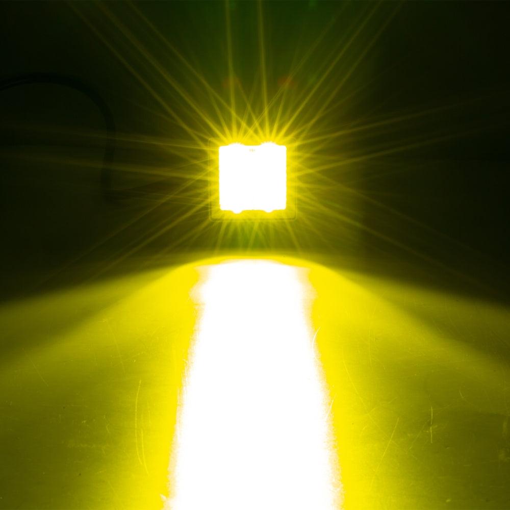 Auxbeam 2" LED Pod Light – 40W, 4,000LM, Amber Spot Beam