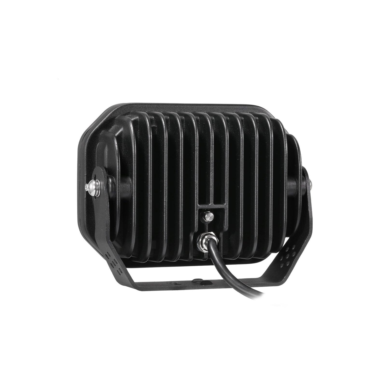 Auxbeam 7x5" Rectangle LED Pods – Amber Spot Beam with DRL