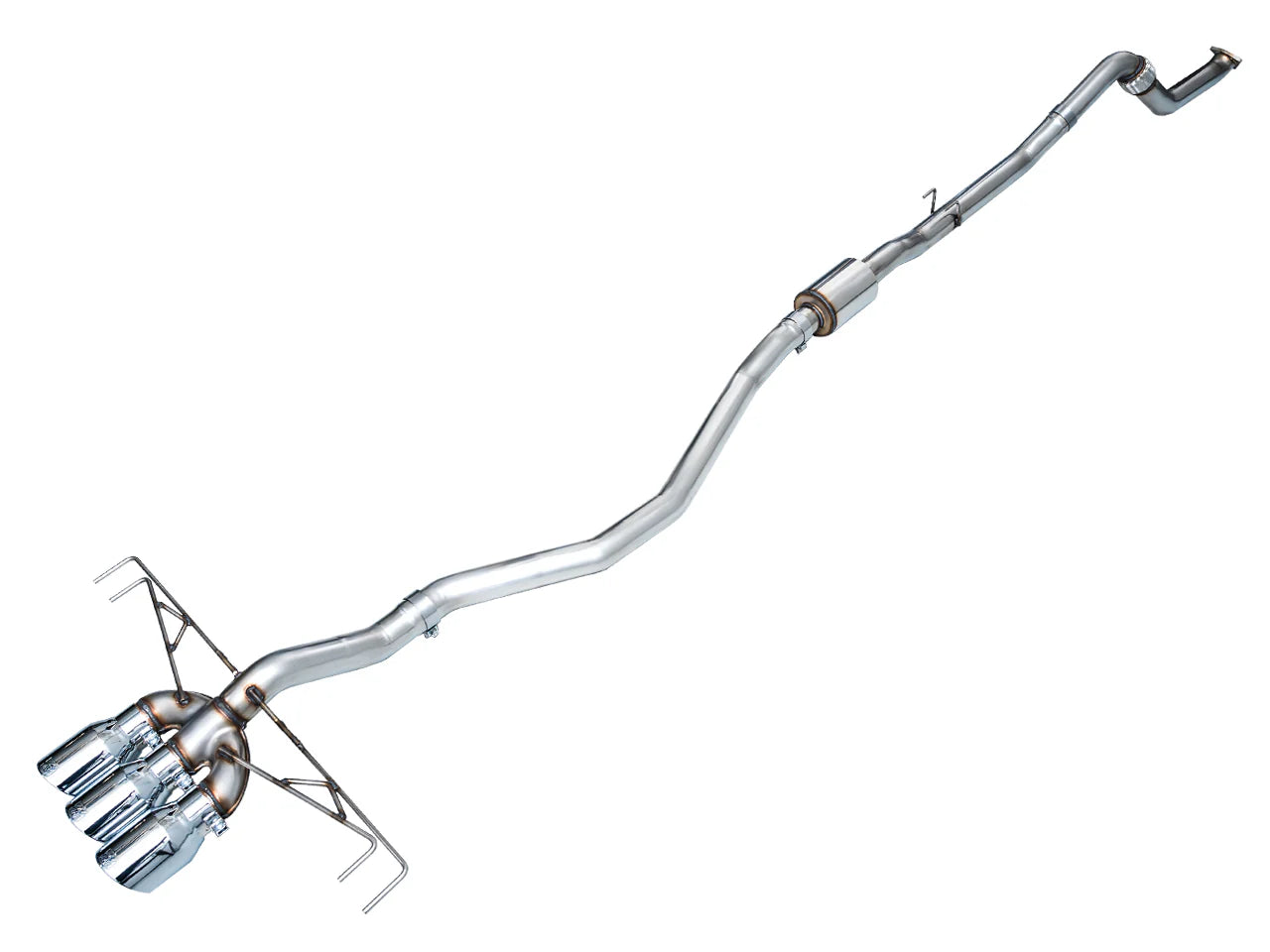 AWE Tuning Track Edition Exhaust w/ Triple Chrome Silver Tips for 2023+ Honda Civic Type R [FL5]