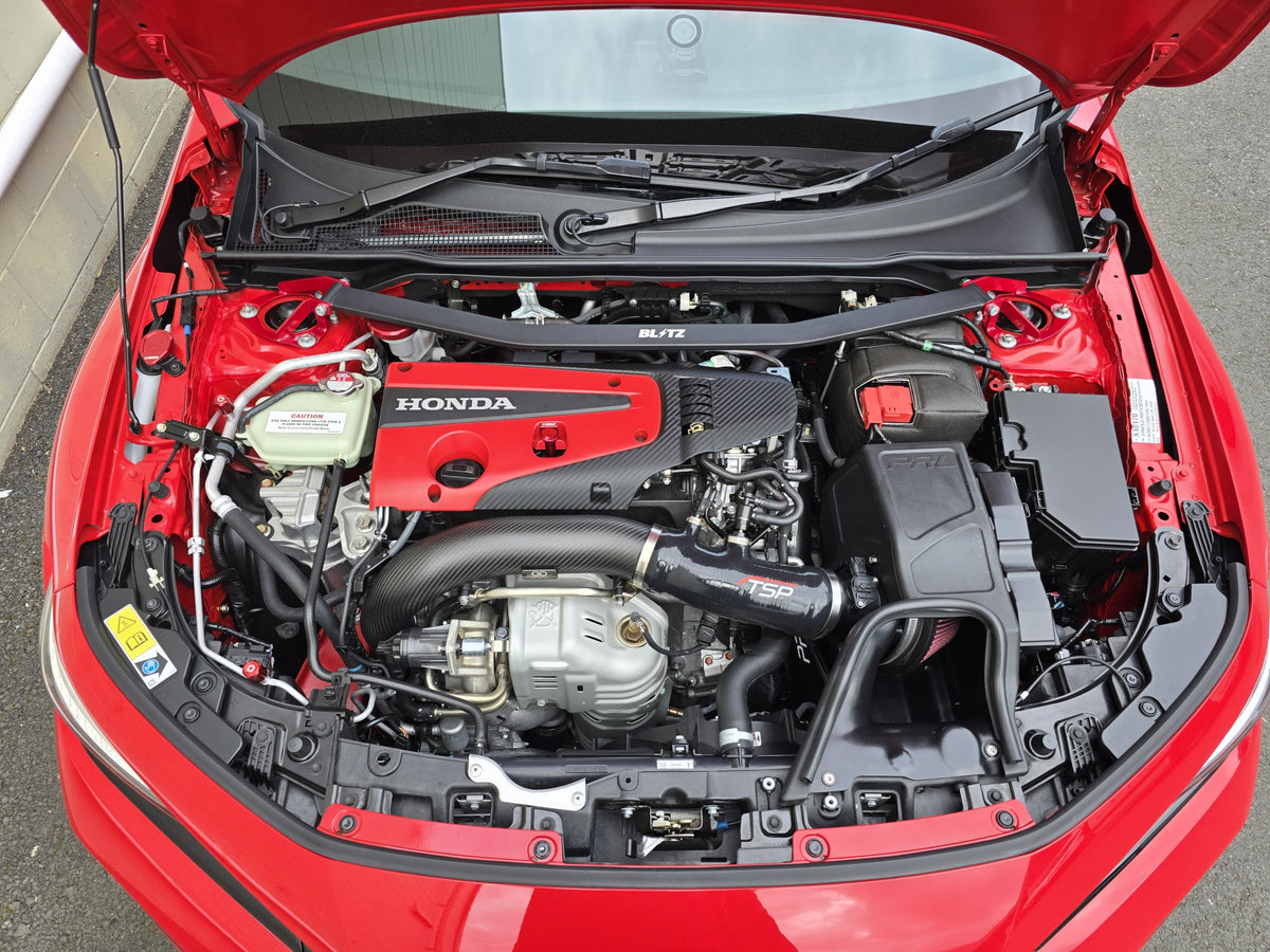 TSP coupler fitted with a PRL High Volume Intake and an Infinity Designs turbo inlet pipe