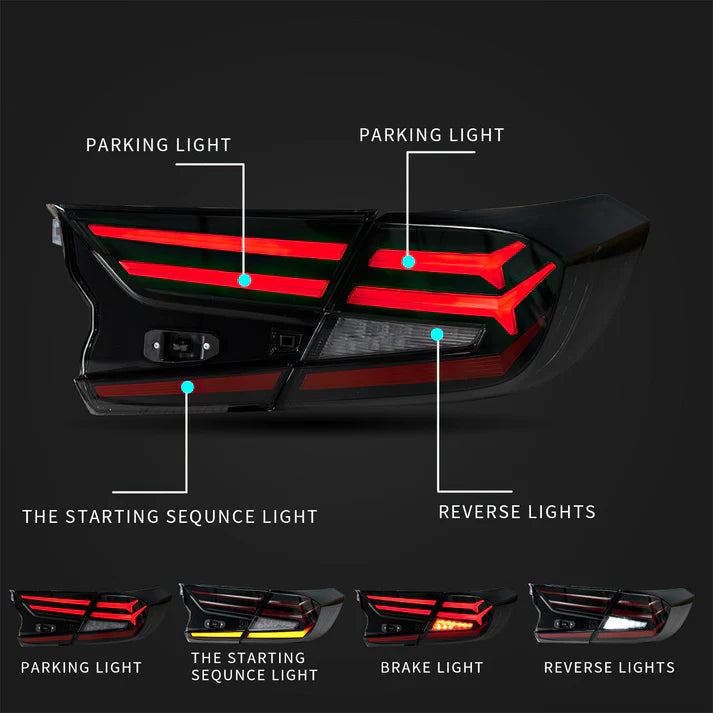 TSP LED Tail Lights for 2018-2022 Honda Accord [CV1/CV2]