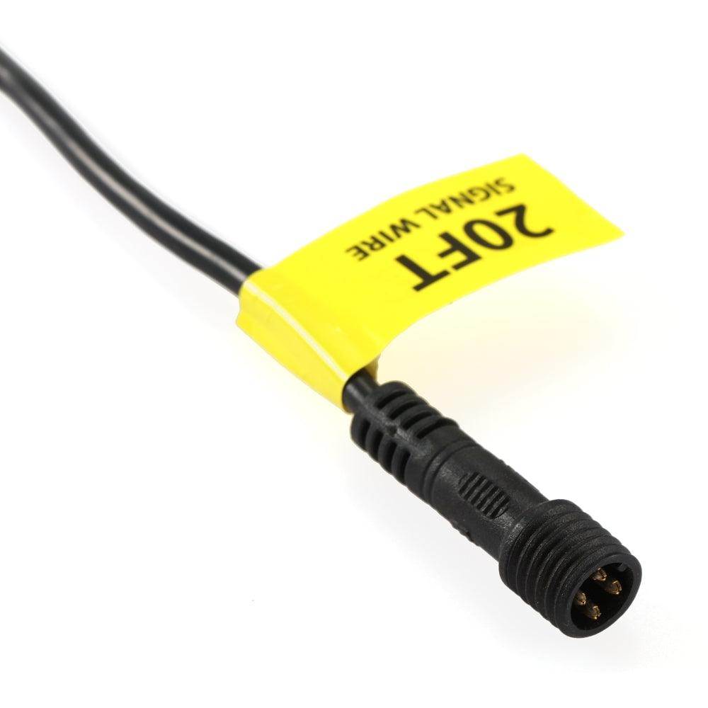 Auxbeam 20FT Wiring Harness Extension Cable – For 8-Gang Switch Panel Controllers (Not Compatible with BB80/GB80/BC60/GC60)