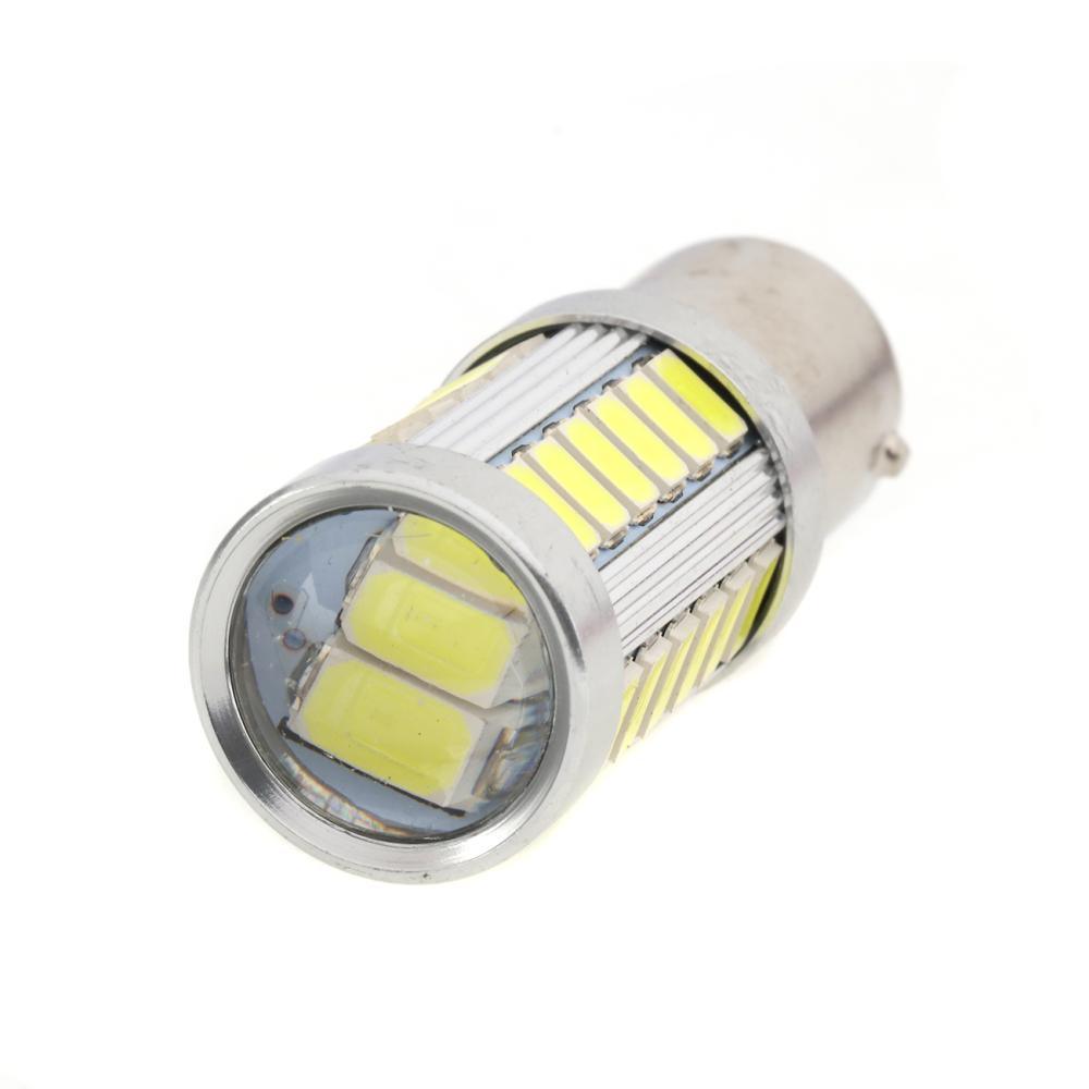 Auxbeam 1156 P21W BA15S LED Bulbs – Brake, Reverse, Parking, Tail & Turn Signal, 50W, 8000LM, 33 Series (Cool White / Amber / Red, 2 Pack)