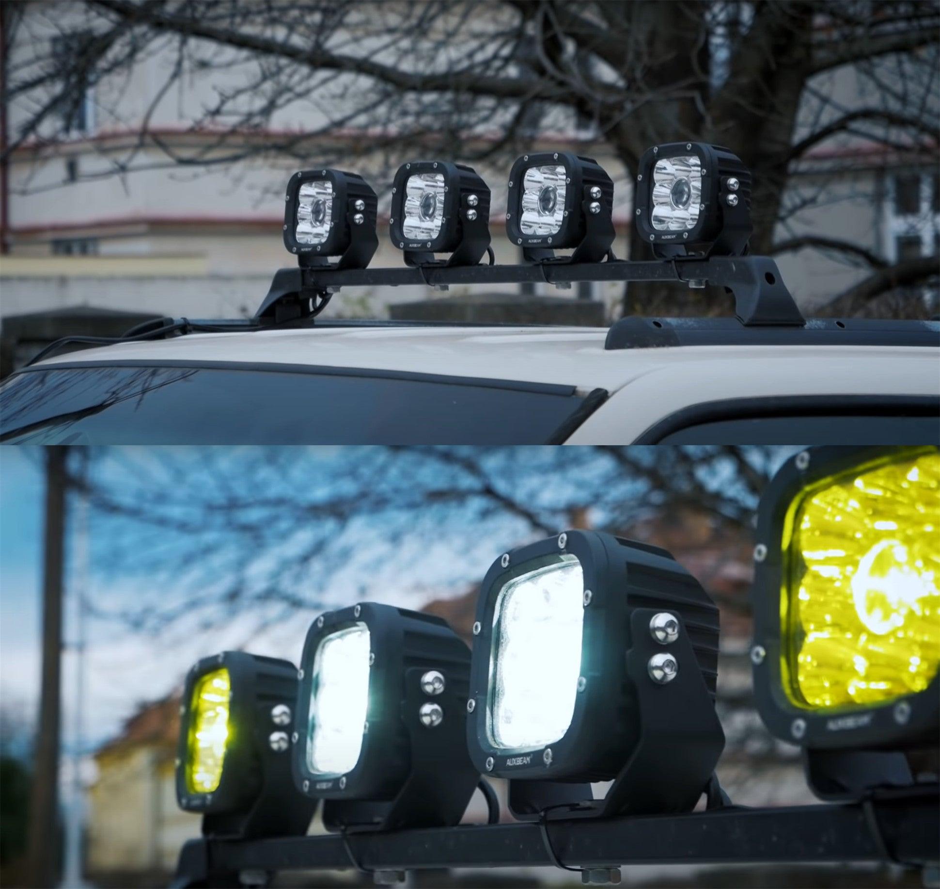Auxbeam XP-ULTRA Series 5" LED Light Pods – 110W, 11,000LM, White/Amber