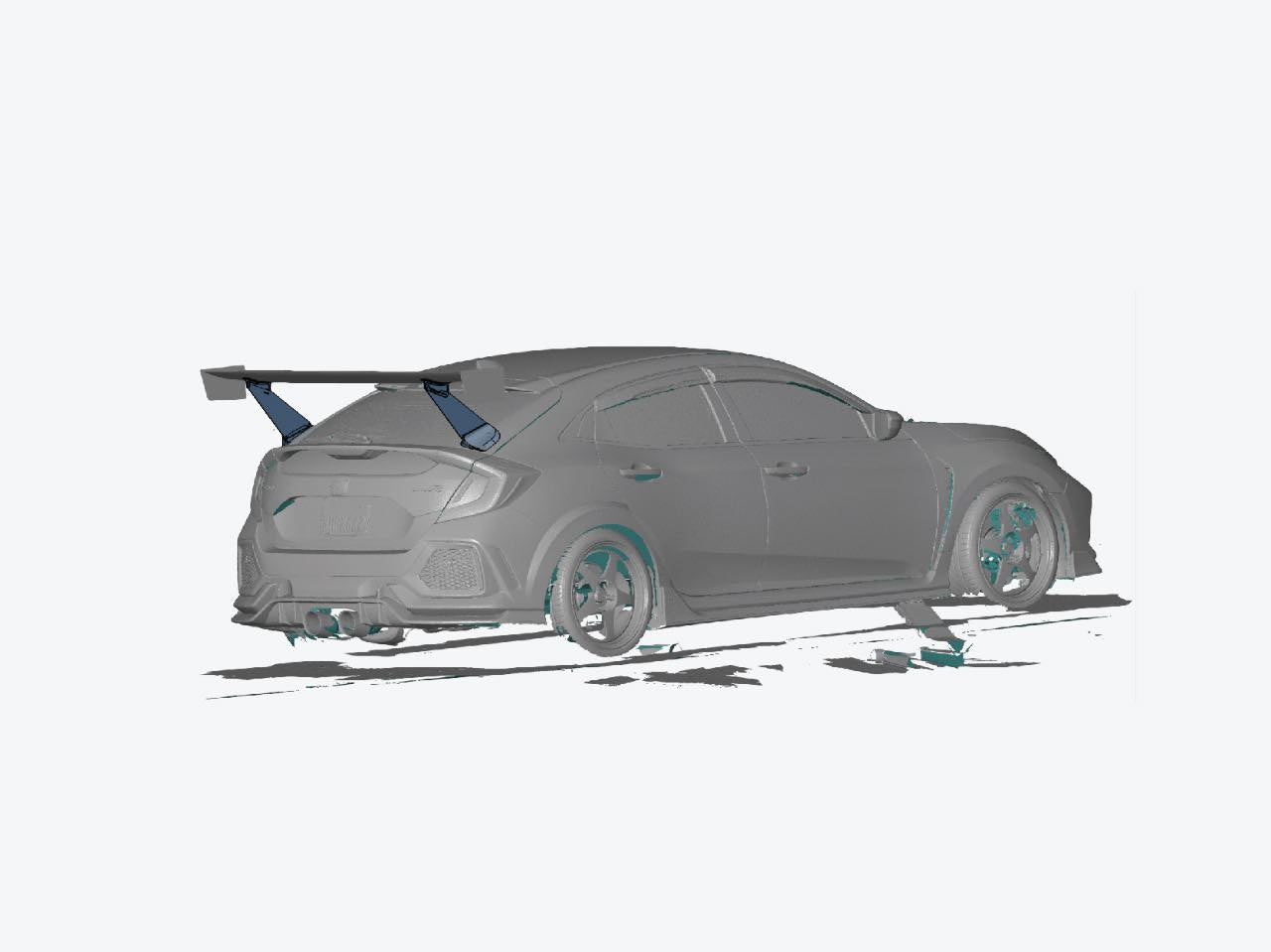 Epsilon+ GT Wing for 17-21 Honda Civic Type R / Honda Civic Sport [FK7/FK8]