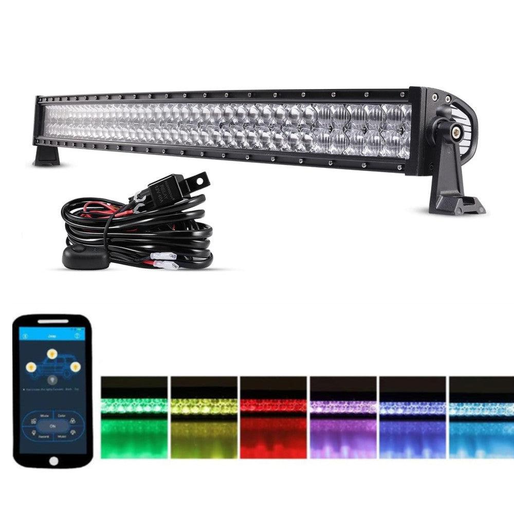 Auxbeam V-Series RGB Color-Changing 32"/42" LED Light Bar – Off-Road