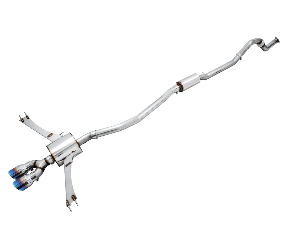 AWE Touring Edition Exhaust for 2017-2021 Honda Civic Si w/ Front Pipe & Dual Vapor Blue Tips [FC1/FC3]