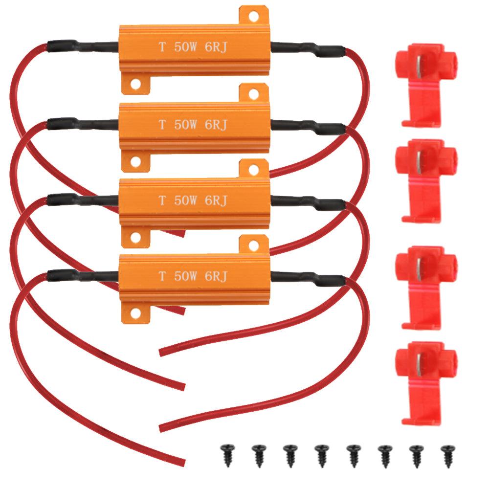 Auxbeam DIY CANBUS Anti-Flicker Resistors Decoder – Prevent Hyper Flash, Fix Turn Signal Blink & Dashboard Error Codes