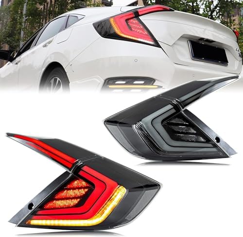 TSP LED Tail Lights for 2016-2021 Honda Civic Sedan [FC] - ** Returned Item **