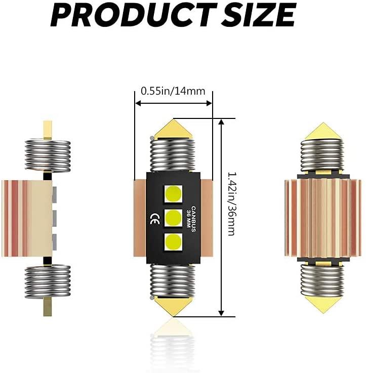 Auxbeam CANBUS Festoon LED Bulbs – Interior Dome, Map & License Plate Lights
