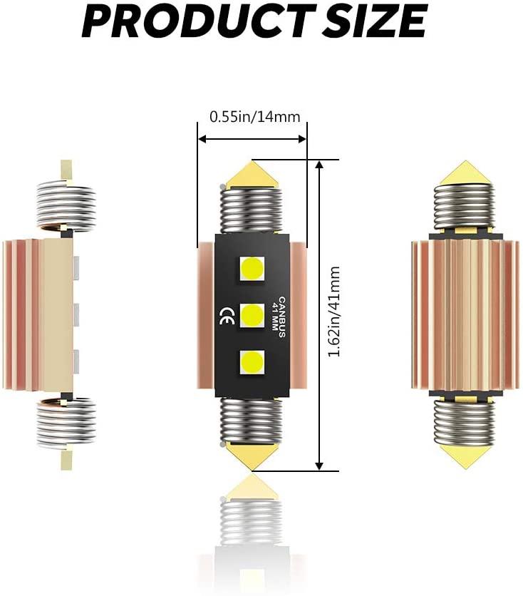 Auxbeam CANBUS Festoon LED Bulbs – Interior Dome, Map & License Plate Lights