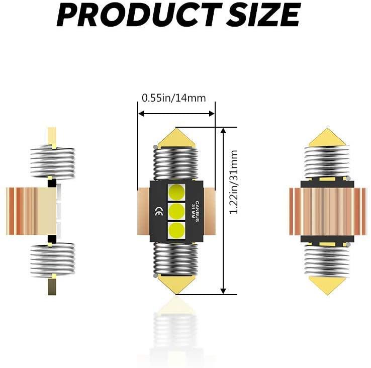 Auxbeam CANBUS Festoon LED Bulbs – Interior Dome, Map & License Plate Lights