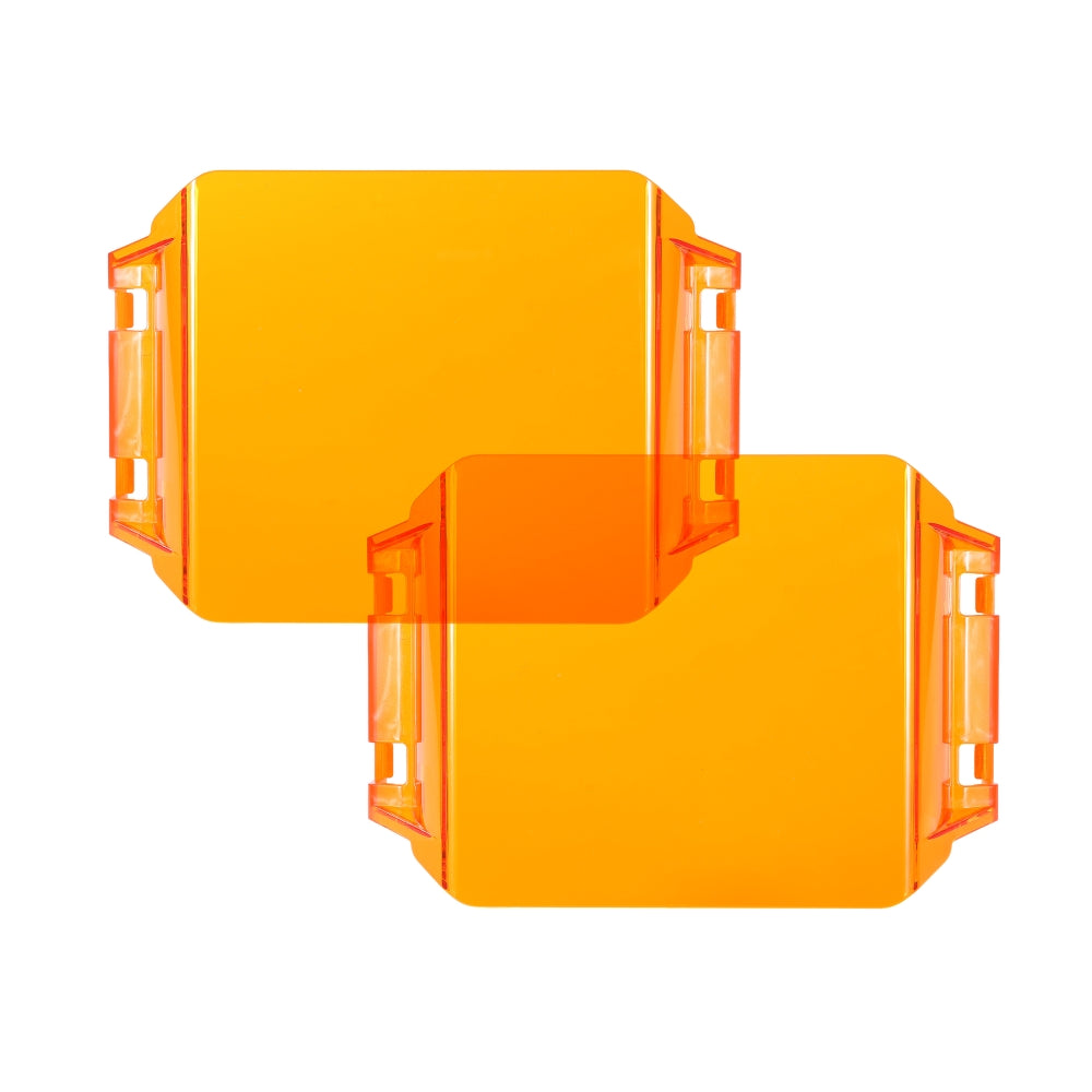 Auxbeam V-MAX Series LED Pod Light Covers – 4"/5"/7", Dark Amber