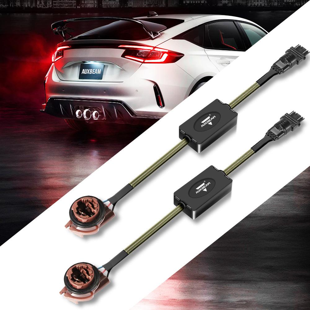 Auxbeam 3157 EU C8 Model CANBUS Decoder Resistors – Anti-Flicker, Hyper Flash Fix, Turn Signal Error Code Removal (2 Pack)
