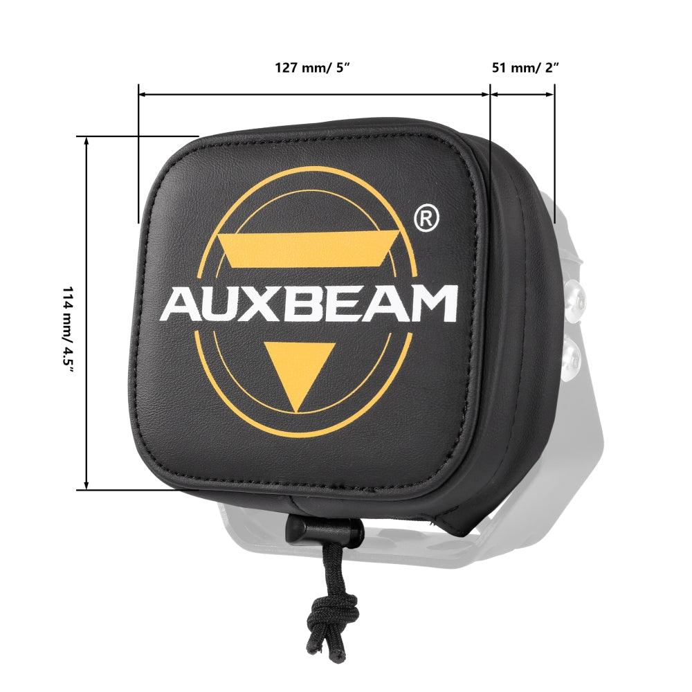 Auxbeam 5" LED Pod Lights – 132W, Amber DRL, with Power Harness (8PCS)