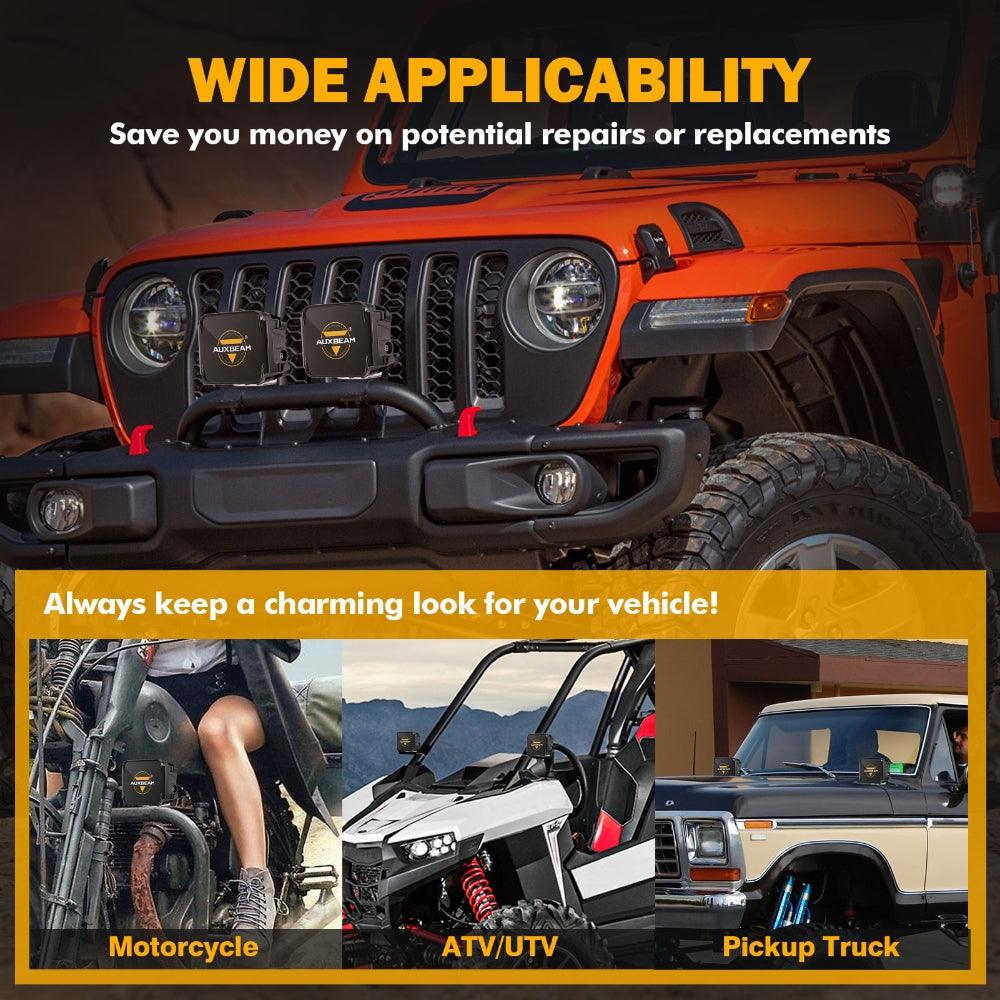 Auxbeam FA Series 3" LED Light Covers – Black