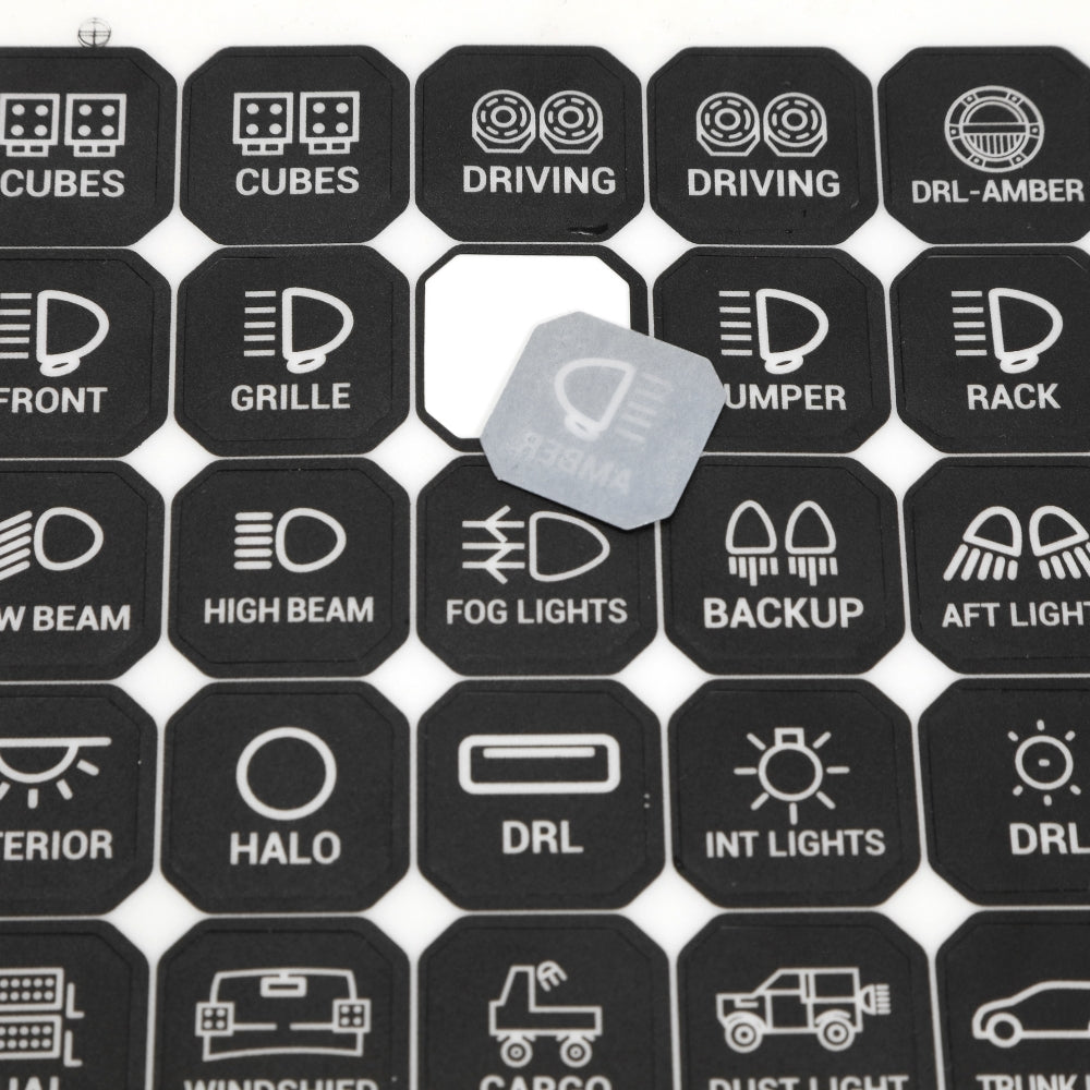 Auxbeam 160 Universal Stickers for AS Series Switch Panel