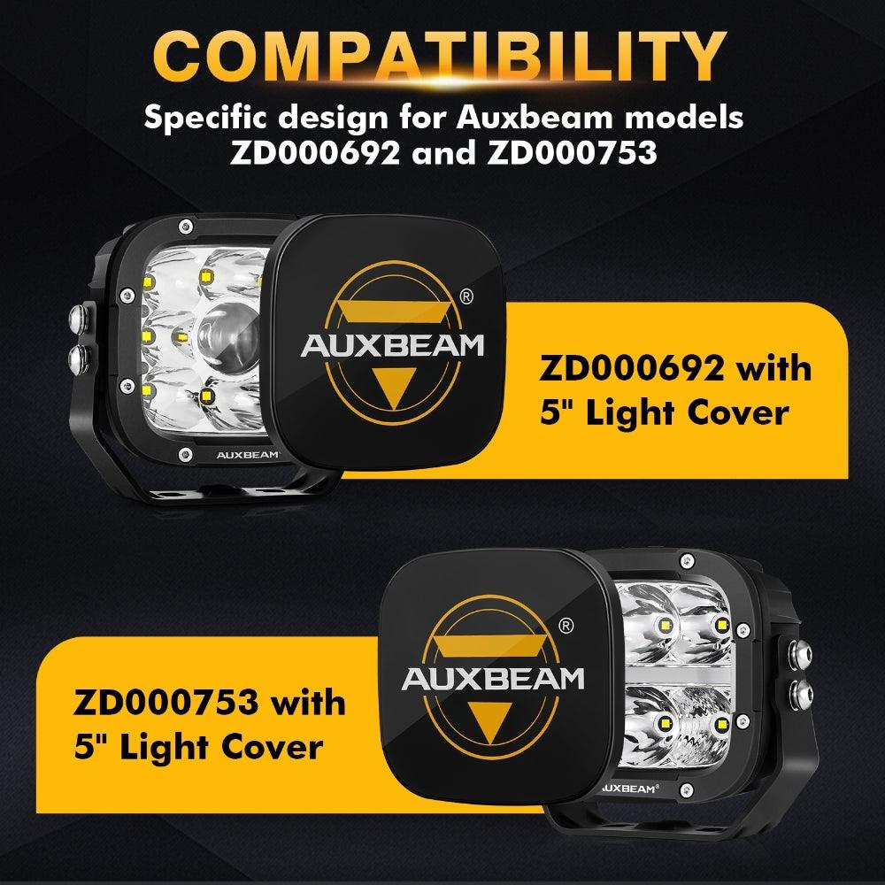 Auxbeam 5" LED Light Covers – Black