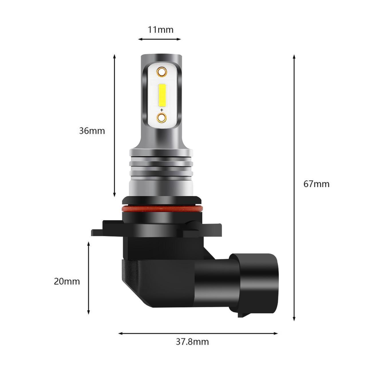 Auxbeam 9006 / HB4 GC3 LED Fog Light & DRL Bulbs – 8000LM, White Light (2 Pack)
