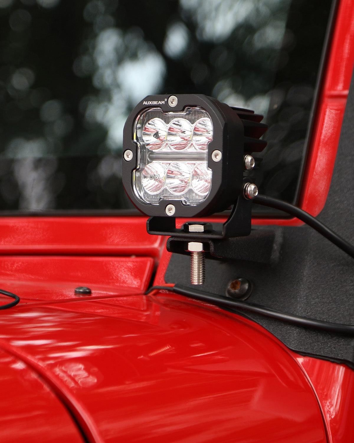 Auxbeam XP-ULTRA Series 3" LED Combo Pod Lights – 84W, White DRL & Amber Turn Signal