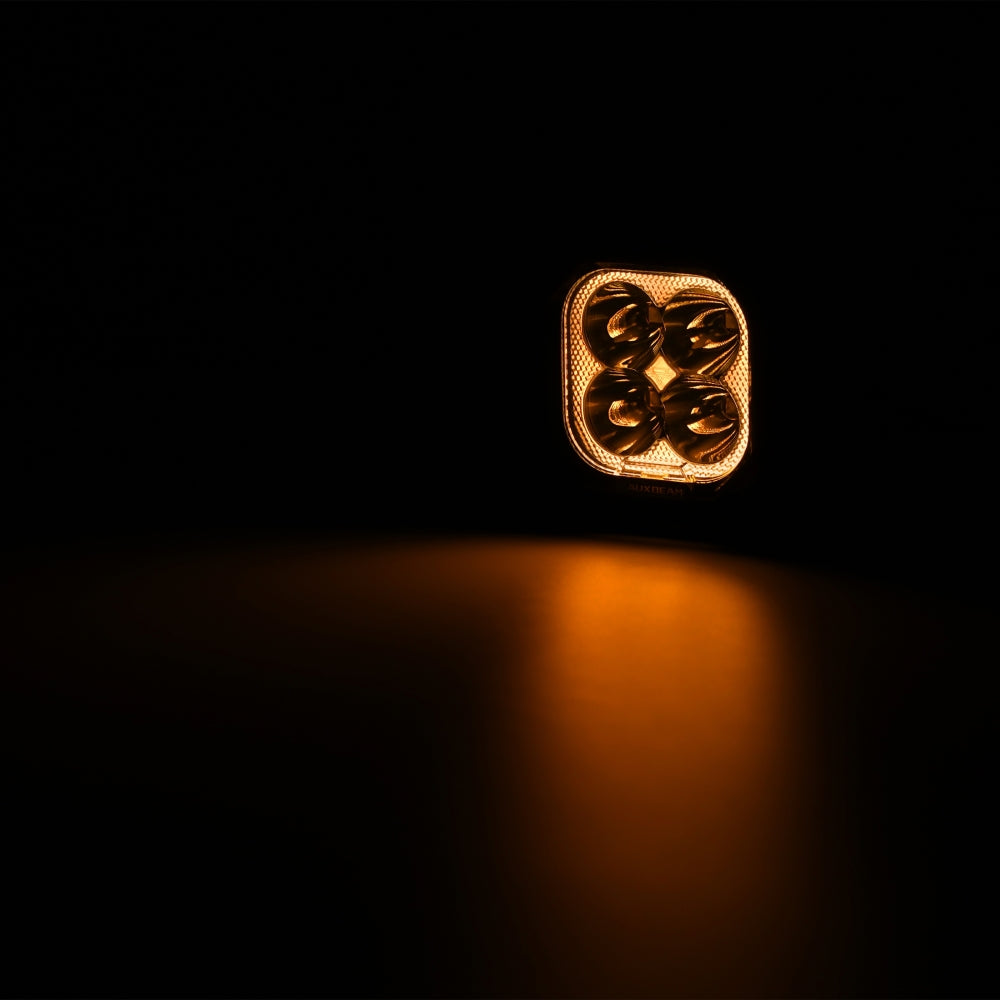 Auxbeam Color Play Series 3" RGB LED Pod Lights – 116W, Spot Beam, 8 Backlight Modes