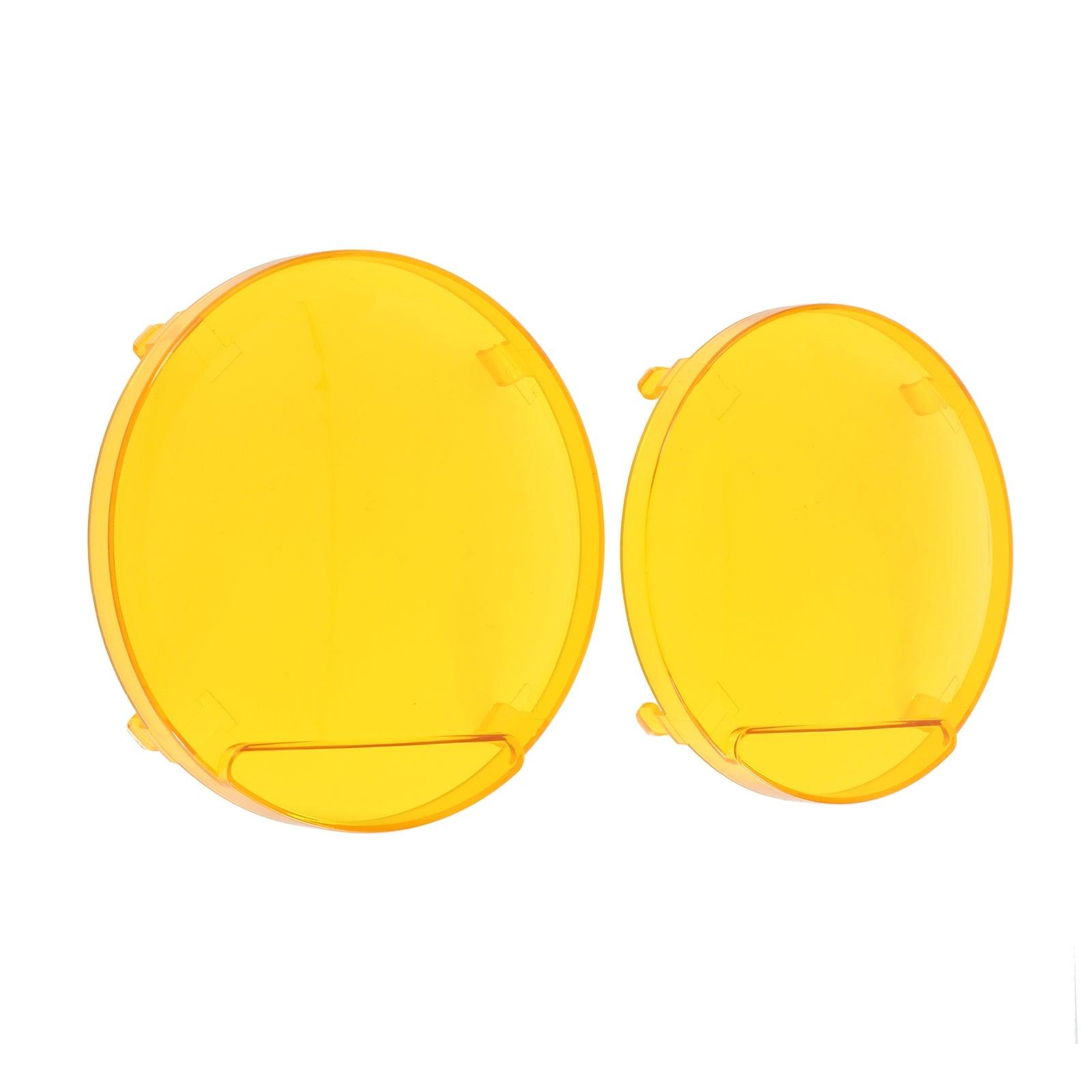Auxbeam 7" Round LED Light Covers – Amber (2-Pack)