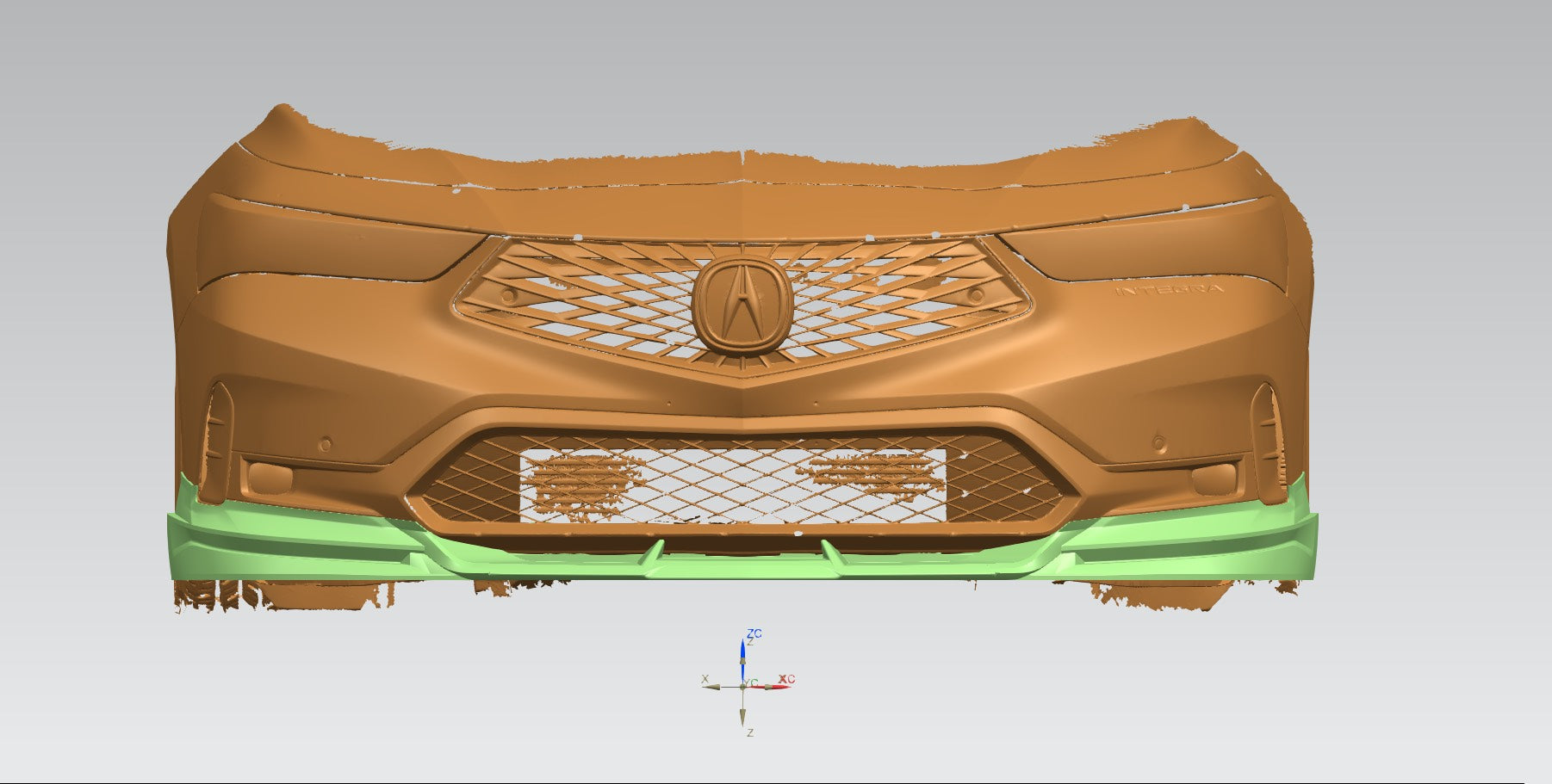 SWA Design 3 PCS Paint Matched Front Lip for 2023+ Acura Integra 1.5T [DE4]
