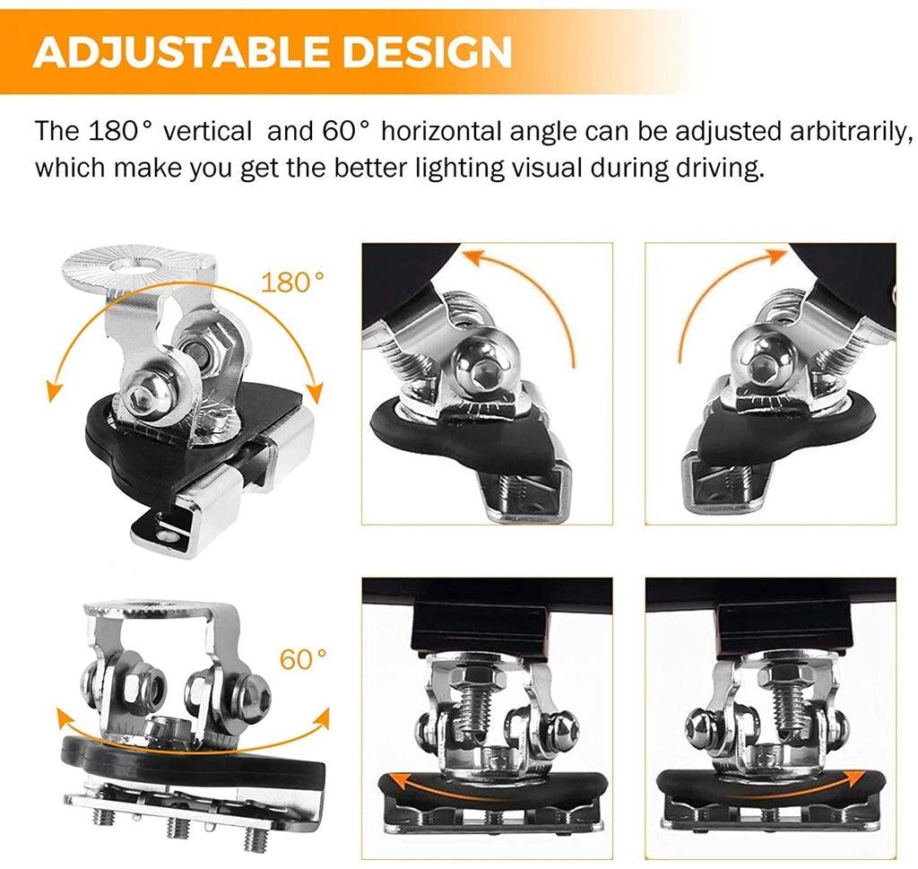Auxbeam 3" LED Light Pods – Spot/Flood Beam, Includes Universal Mounting Brackets