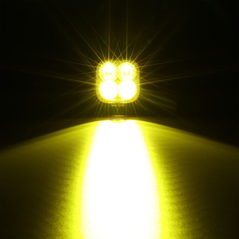 Auxbeam Color Play Series 3" RGB LED Pod Lights – 116W, Spot Beam, 8 Backlight Modes