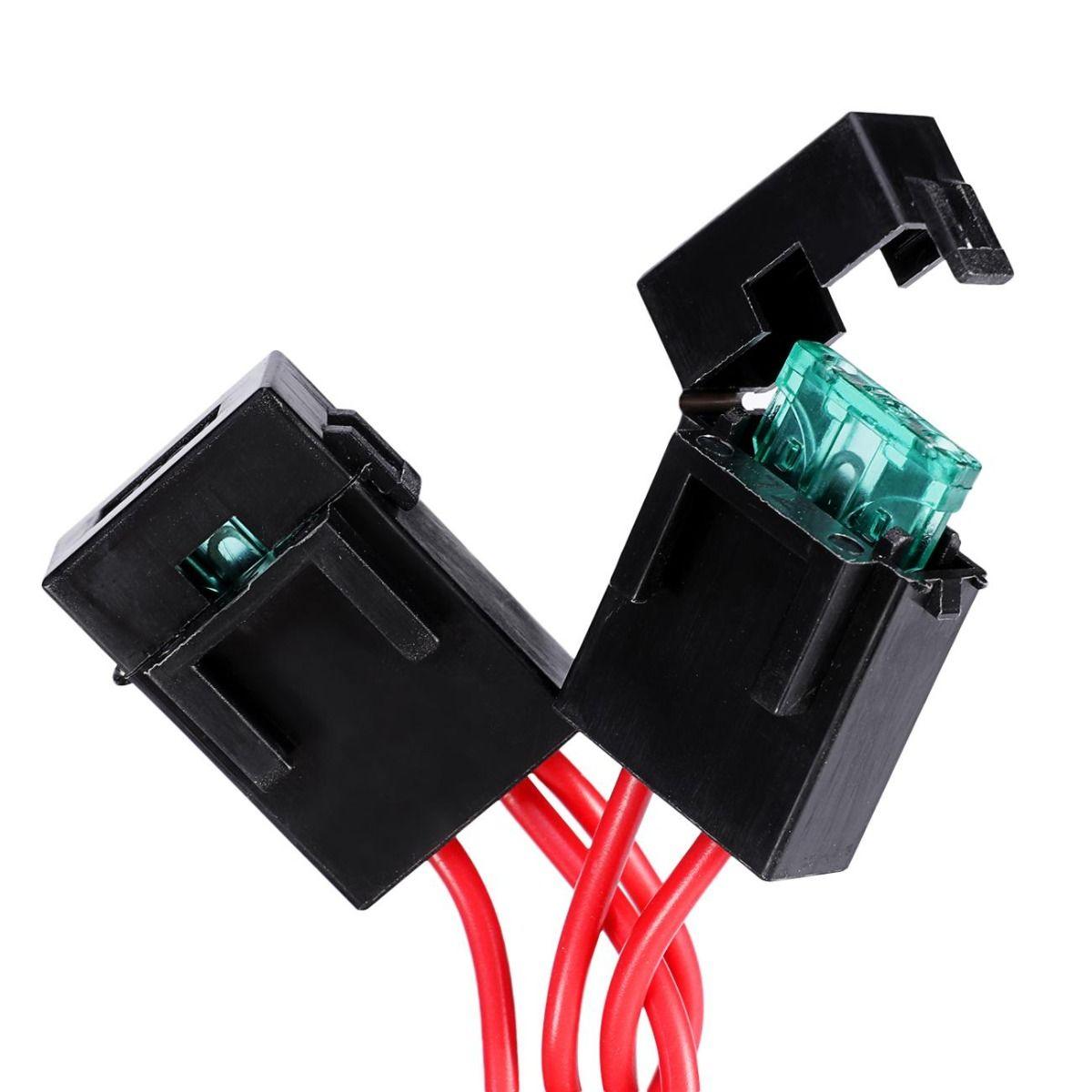 Auxbeam LED Light Bar Wiring Harness – 40A Relay, Fuse, On/Off Switch (1 Lead, 14AWG, Up to 300W)