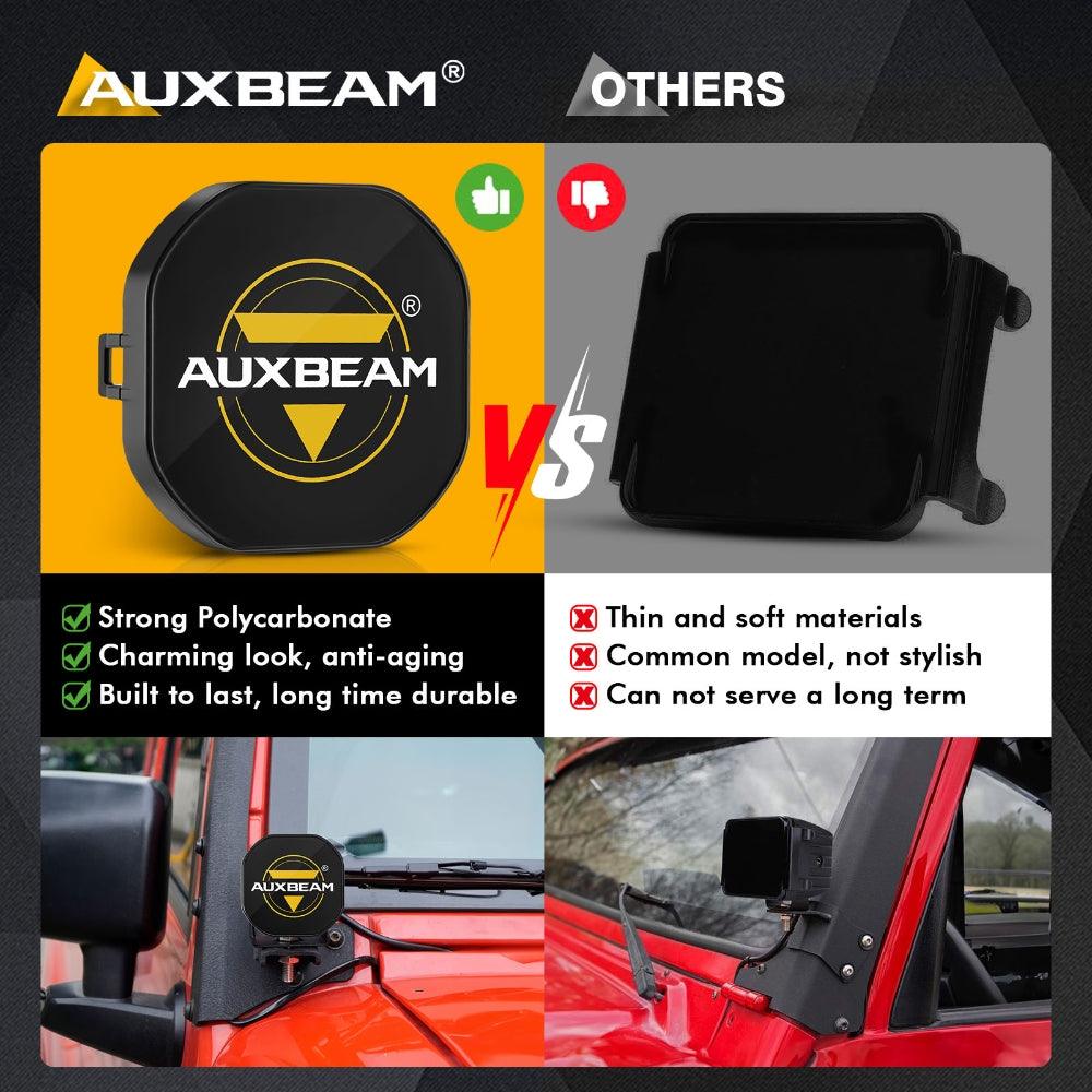 Auxbeam 3" LED Light Covers – Black