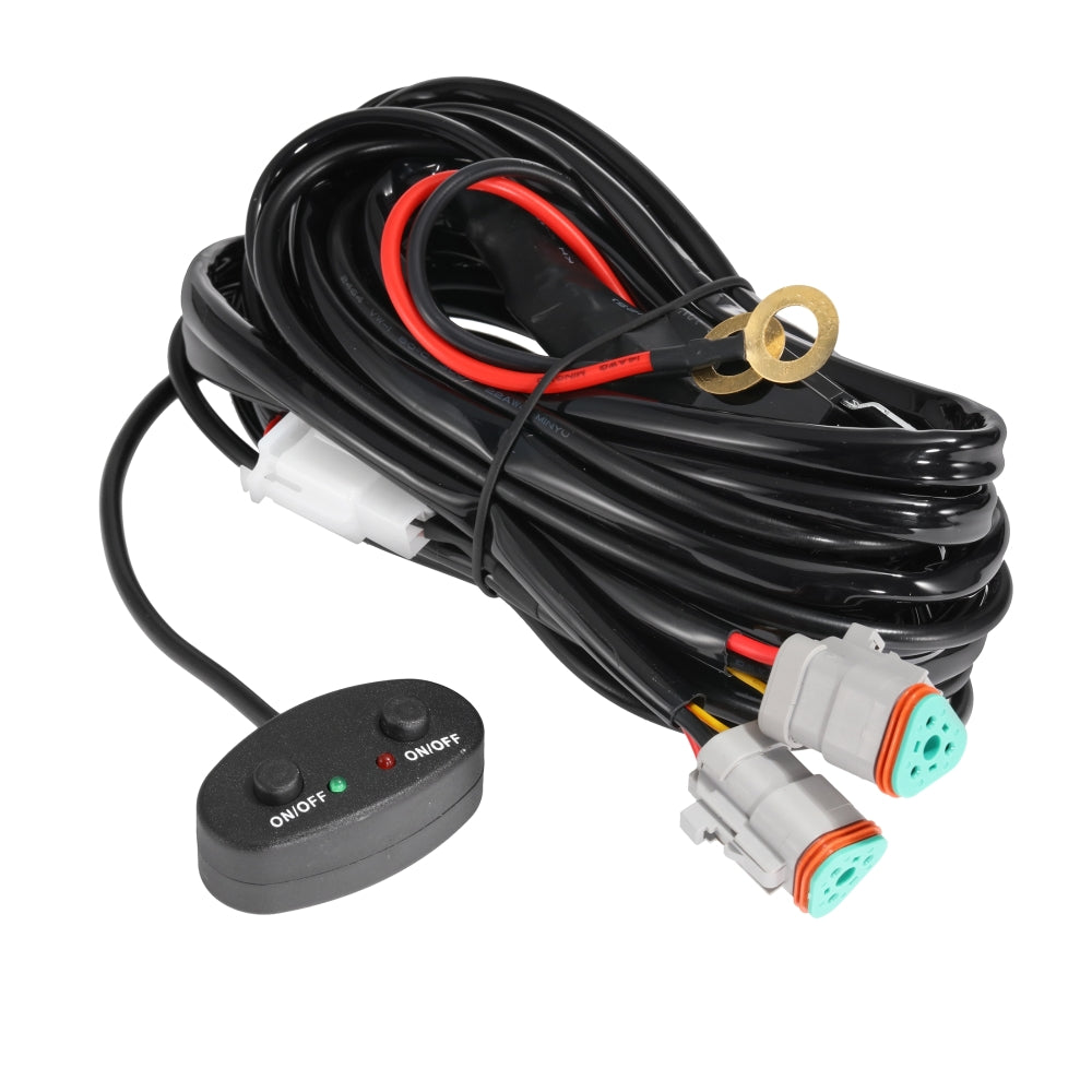 Auxbeam 2.5M Wiring Harness for Auxbeam Pod Lights – Single DRL